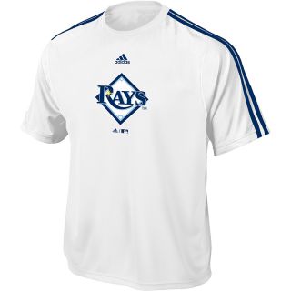 adidas Youth Tampa Bay Rays Team Logo White Diamond T Shirt   Size: Small, White