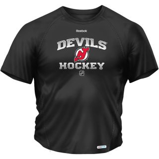 REEBOK Mens New Jersey Devils Authentic Elite Speedwick Short Sleeve T Shirt  