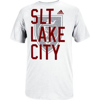 adidas Mens Real Salt Lake Bleed Through Short Sleeve T Shirt   Size: Xl, White