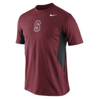 Nike Pro Combat Hypercool Logo (Stanford) Mens Shirt   Red