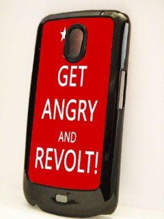 Samsung Galaxy Nexus Phone Case Get Angry and Revolt (Hard Plastic   Black) Cell Phones & Accessories