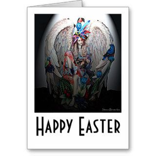 Easter Morning Angel Greeting Card
