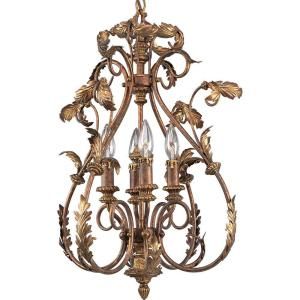 Thomasville Lighting Elysian Collection Golden Brandy 4 light Chandelier DISCONTINUED P4106 02