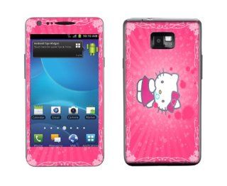 Meestick Hello Kitty Pink Vinyl Adhesive Decal Skin for Samsung Galaxy S2: Cell Phones & Accessories