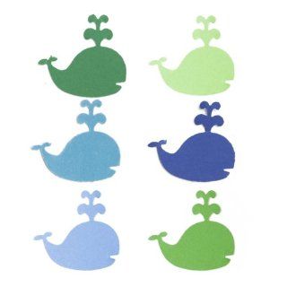 Dress My Cupcake DMCE551T Dessert Picks and Cupcake Toppers DIY Kit, Whales, Blue/Green: Decorative Cake Toppers: Kitchen & Dining