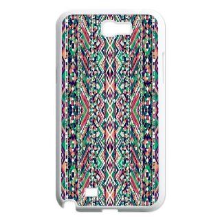 Turquoise Girly Aztec Andes Tribal Pattern Printed On Cellphone Cases for Samsung Galaxy Note 2 N7100 EWP Cover 11149: Cell Phones & Accessories
