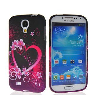 SHOPPINGBOX Floral Pattern Soft Gel Flexible TPU Silicone Back Shell Cover Case With Screen Protector For Samsung Galaxy S4 I9500 553: Cell Phones & Accessories