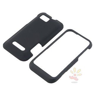 Everydaysource Compatible with Motorola Defy XT XT556 Black Clip on Rubber Case: Cell Phones & Accessories