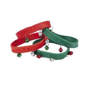 Jingle All The Way Bracelets With Jingle Bells   Christmas Costumes & Accessories & Novelty Jewelry: Jewelry