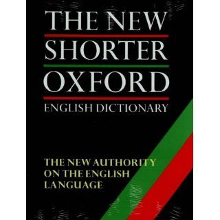 The New Shorter Oxford English Dictionary (9780198611349) Lesley Brown Books