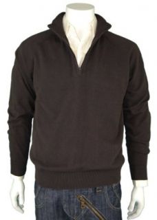 Modern Mens Soft Legend Zip Sweater Brown at  Mens Clothing store: Pullover Sweaters