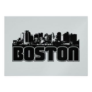 Boston Skyline Personalized Invite