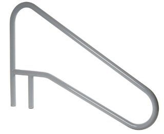 S.R. Smith DMS 102A VG SealedSteel 3 Bend Braced Deck Mounted Swimming Pool Handrail with Matching Escutcheons, Gray : Patio, Lawn & Garden