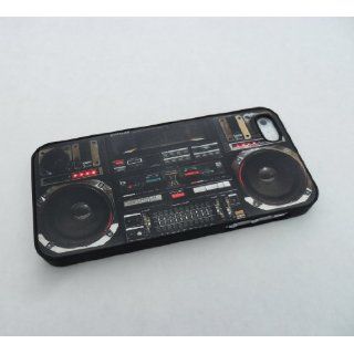 Boombox Ghetto Blaster Funny Iphone 5 Case, Iphone Cover, Iphone Hard Case Black   All Carriers: Cell Phones & Accessories