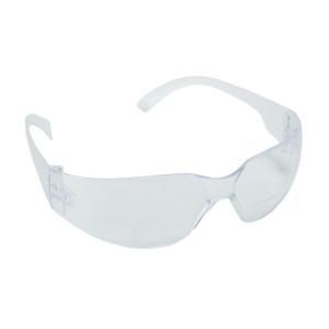 Cordova BULLDOG Readers Polycarbonate Clear Single Wraparound 2.5 Diopter Lens Bifocal Safety Glasses EHF10S25