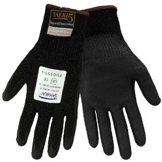 Global Glove PUG 555 Samurai Taeki5 Polyurethane Glove, Cut Resistant, Medium, Black (Case of 72): Industrial & Scientific