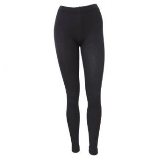 Womens/Ladies Black Thermal Leggings Pants at  Womens Clothing store: Athletic Leggings Women