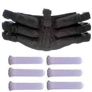 Black Spyder Paintball 6+1 + Pods Harness Ammo Pack : Paintball Gear Bags : Sports & Outdoors