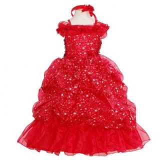 Rain Kids Red Sparkling Stars Pageant Dress Toddler Girls 2T 10: The Rain Kids: Baby