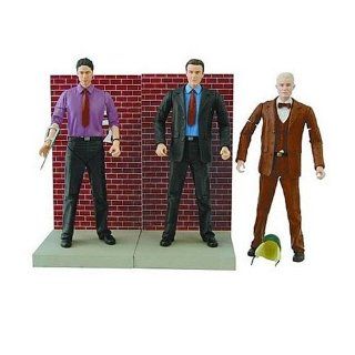 Buffy The Vampire Slayer Watcher's Guide Box Set of 3 Action Figures (Rupert Giles, Wesley Wyndham Price & Spike as Randy Giles): Toys & Games