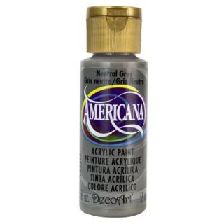 DecoArt Americana 2 oz. Neutral Grey Acrylic Paint DAO95 3