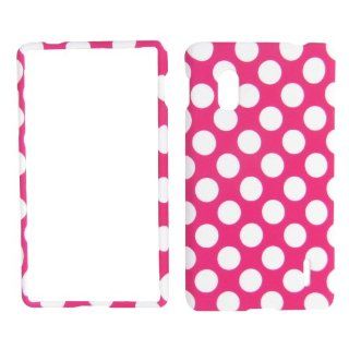 Lg Optimus G E970 (At&t) Pink Polka Dot Skin Hard Case/cover/faceplate/snap On/housing/protector: Cell Phones & Accessories