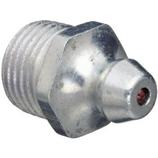 Alemite B1610 BL Packaged Hydraulic Fitting, Straight, 11/16" OAL, 10, 000 psi, Features Dirst Excluding Ball Check, Hex Size 7/16", 1/8" PTF (Pack of 10): Hydraulic Hose Fittings: Industrial & Scientific