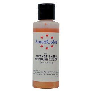 Badger Air Brush Company AC 578 Americolor Amerimist 4 1/2 Ounce Edible Airbrush Ready Food Color, Orange Sheen