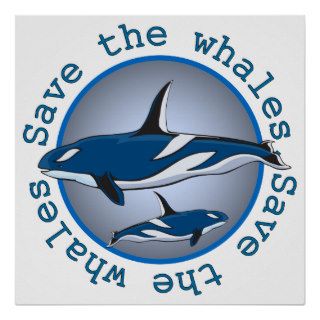 Save the Whales Print