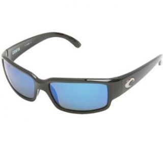 Costa Del Mar Caballito Polarized Sunglasses   Costa 580 Glass Lens Black/Blue Mirror, One Size Clothing
