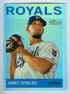 James Shields 2013 Topps Heritage Baseball Refractor Card #HC 33 & #/564 Kansas City Royals: Sports Collectibles