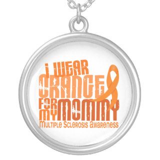 I Wear Orange For Mommy 6.4 MS Multiple Sclerosis Custom Jewelry