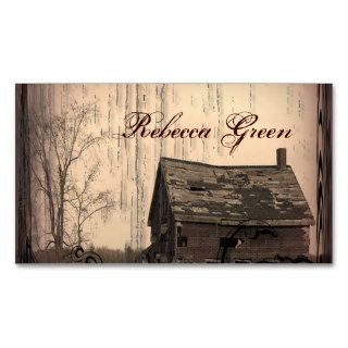 western farmhouse customizable country boutique business card template