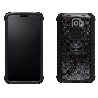 Beyond Cell Tri shield Durable Hybrid Hard Shell & TPU Gel Case for Lg G2 2013 (At&t, Verizon)   Design Carbon Fiber   Retail Packaging   Black/black: Cell Phones & Accessories