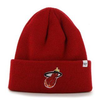 Miami Heat Maroon/Red Beanie (B47) Hat   NBA Cuffed Knit Toque Cap  Sports Fan Beanies  Sports & Outdoors
