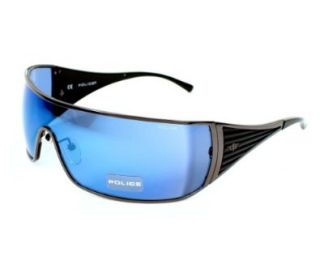 Police Sunglasses S 8648 568B Metal   Acetate Black   Gun Grey Blue mirror: Shoes