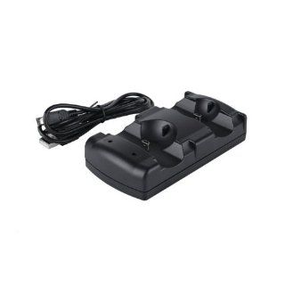 Dual Charging Station for Sony Ps3 Controllers, Black: Video Games