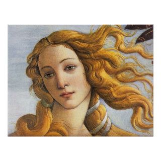 Birth of Venus detail, Botticelli Print