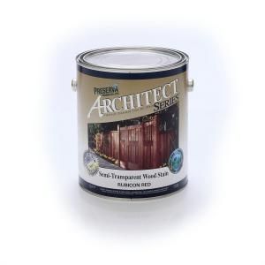 Architect Series 1 gal. Semi Transparent Oil Based Rubicon Red Wood Stain 11101