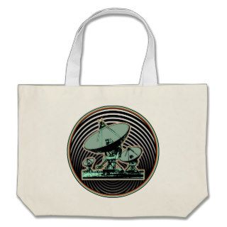 Satellite Dish Emblem Tote Bag