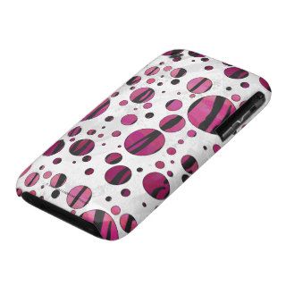 Tiger Hot Pink and Black Print iPhone 3 Case