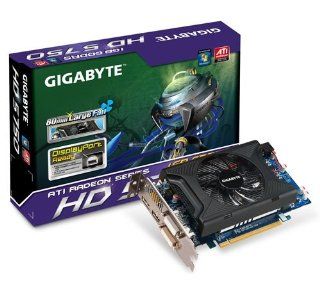 GIGABYTE ATI Radeon HD5750 1 GB DDR5 2DVI/HDMI/DisplayPort PCI Express Video Card GV R575D5 1GD: Electronics
