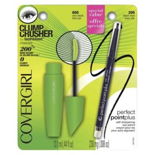 COVERGIRL LashBlast Clump Crusher Mascara & Perfect Point Plus Eyeliner Value