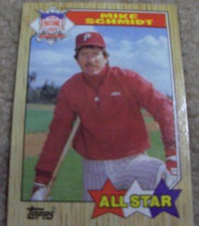 1987 Topps Mike Schmidt # 597 MLB Baseball NL Leaders Card: Everything Else