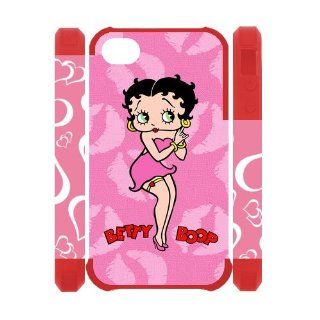 Pink Skirt Betty Boop Iphone 4S/4 Case Cover Dual Protective Polymer Cases Lip Painting: Books