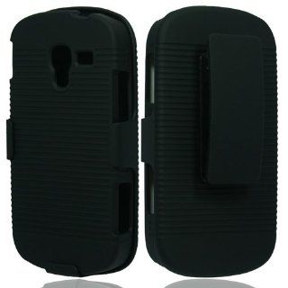 Black Ripple Hard Soft Gel Dual Layer Cover Case for Samsung Galaxy Exhibit SGH T599 T Mobile NW 35: Cell Phones & Accessories