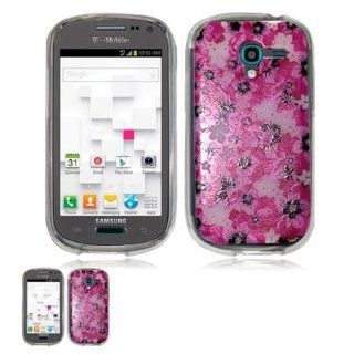 Samsung Galaxy Exhibit T599 Pink Roses Flexible Gel Skin TPU Design Case: Cell Phones & Accessories