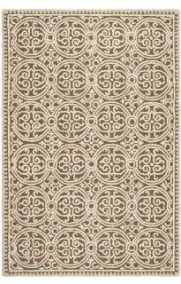Safavieh Cambridge Collection CAM232A Brown and White Wool Area Runner, 2 Feet 6 Inch by 10 Feet   Area Rugs