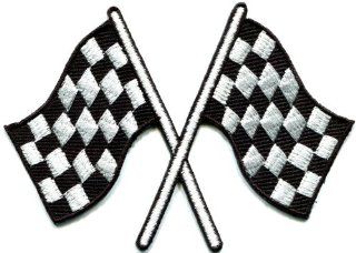 Checkered Flag Chequered Auto Car Racing Rockabilly Applique Iron on Patch S 601 Fast Shipping Ship Worldwide From Hengheng Shop  Other Products  