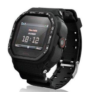 Quad band GSM Unlocked Cell Watch Phone 1.33inch Touch LCD 1.3mp Camera Single SIM Standby Support Bluetooth FM Radio Mp3 Mp4: Cell Phones & Accessories